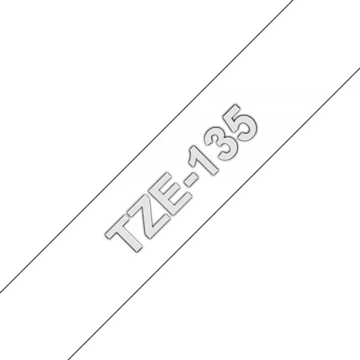 Brother TZE-135 DirectLabel white on Transparent Laminat 12mm x 8m for Brother P-Touch TZ 3.5-18mm/6-12mm/6-18mm/6-24mm/6-36mm