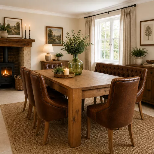 Chunky Lumber Plank Dining Table