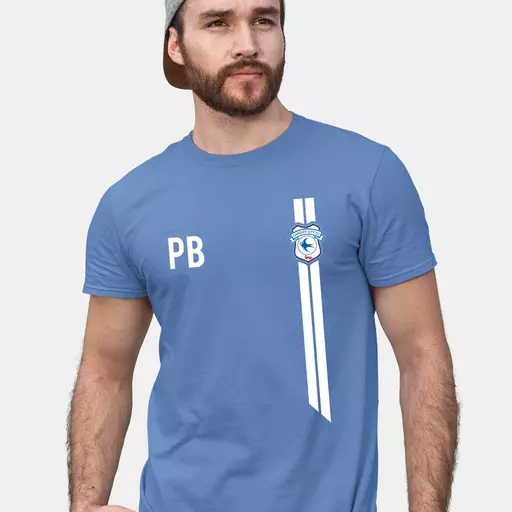Cardiff City FC Sport Men's T-Shirt - Blue