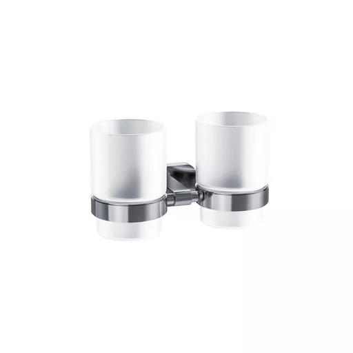 Asti Double Tumbler Holder - Chrome