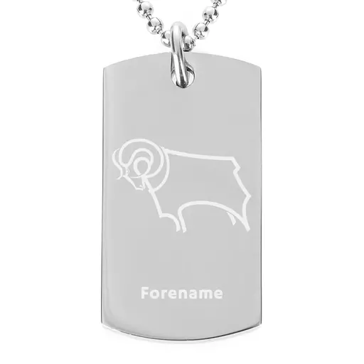 Derby County Crest Dog Tag Pendant