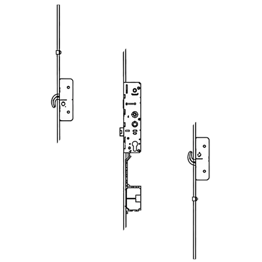 AVANTIS Kubu 2 Hook 2 Cams 16mm Faceplate With Serrated Rods For Shootbolts