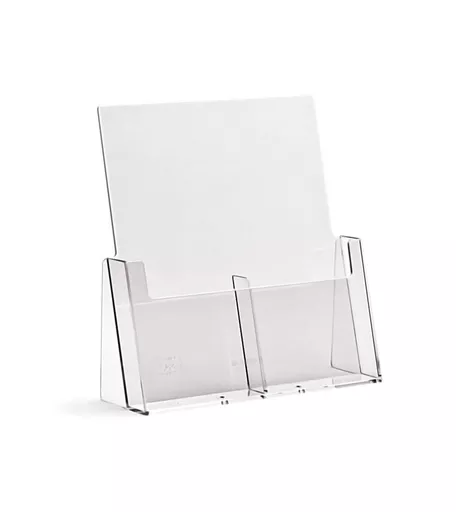Double 1/3 A4 (DL) Portrait Leaflet Holder