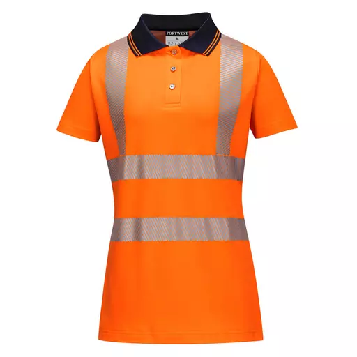 Hi-Vis Women's Cotton Comfort Pro Polo Shirt S/S