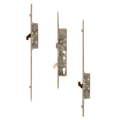 SAFEWARE Lever Operated Latch & Hookbolt Twin Spindle - 2 Hook 4 Roller