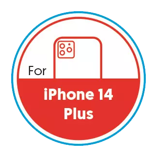 Smartphone Circular 20mm Label - iPhone 14 Plus - Red
