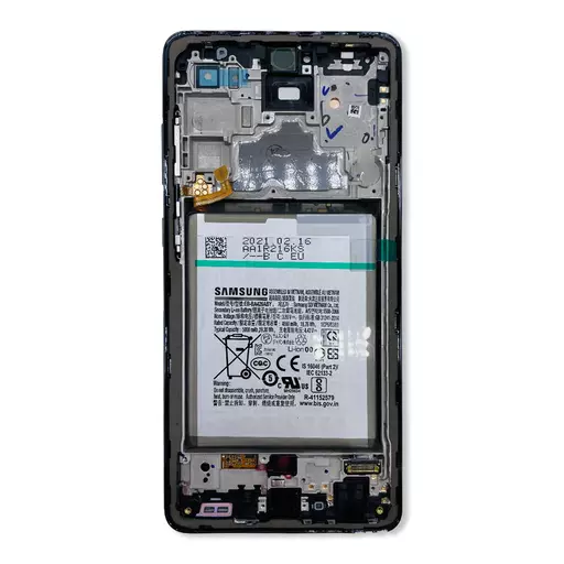 OLED Screen Assembly + Battery (Service Pack) (Black) - Galaxy A72 (A725) / A72 5G (A726)
