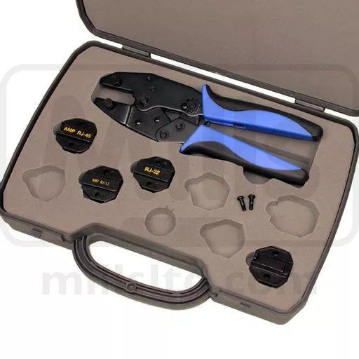 Mills MasterClass Telecom Crimp Tool With 3 Die Sets