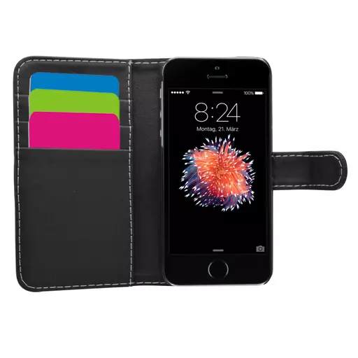 Wallet for iPhone 5/5S/SE - Black