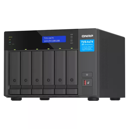 QNAP TVS-H674 NAS Tower Ethernet LAN Black i5-12400