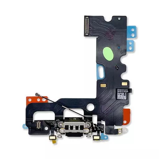 Charging Port Flex Cable (Black) (CERTIFIED - OEM) -  For iPhone 7