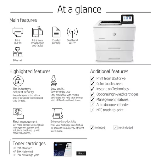 HP LaserJet Enterprise M507x, Print, Two-sided printing