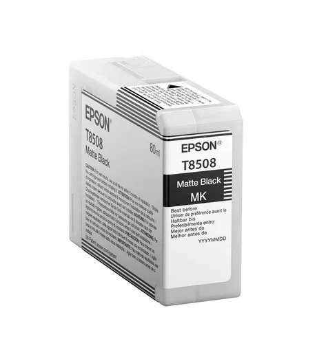 Epson C13T850800/T8508 Ink cartridge black matt 80ml for Epson SC-P 800