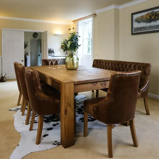 Chunky Lumber Plank Dining Table