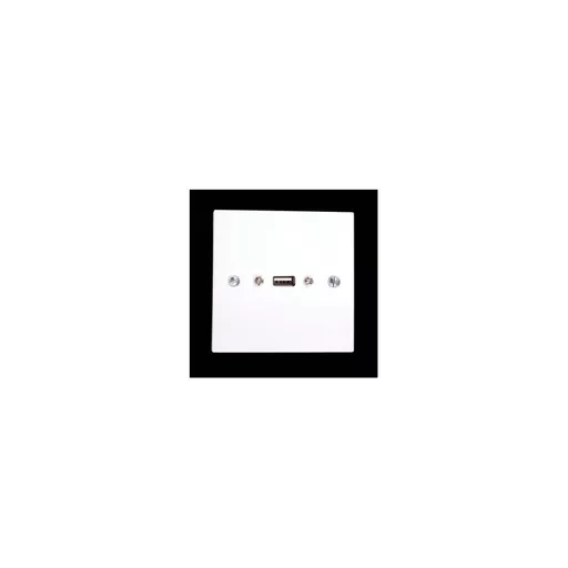 Single Gang USB-A Wall Plate (1M to 3M)