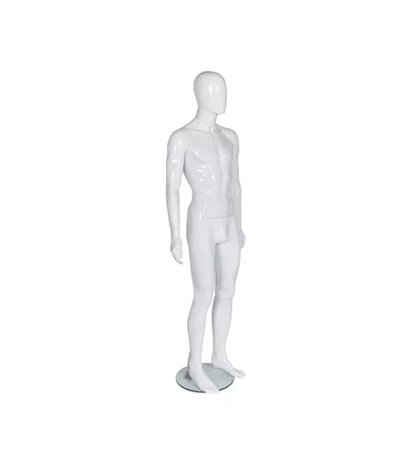 Capri Range - Gloss White Male Faceless Mannequin