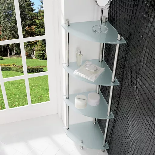 Davos Shelves - Chrome/Glass