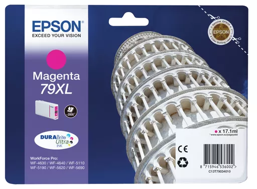 Epson C13T79034010/79XL Ink cartridge magenta high-capacity, 2K pages 17.1ml for Epson WF 4630/5110