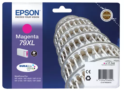 Epson C13T79034010/79XL Ink cartridge magenta high-capacity, 2K pages 17,1ml for Epson WF 4630/5110