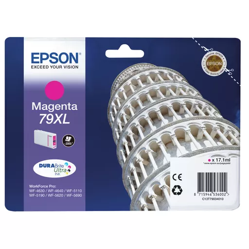 Epson C13T79034010/79XL Ink cartridge magenta high-capacity, 2K pages 17.1ml for Epson WF 4630/5110