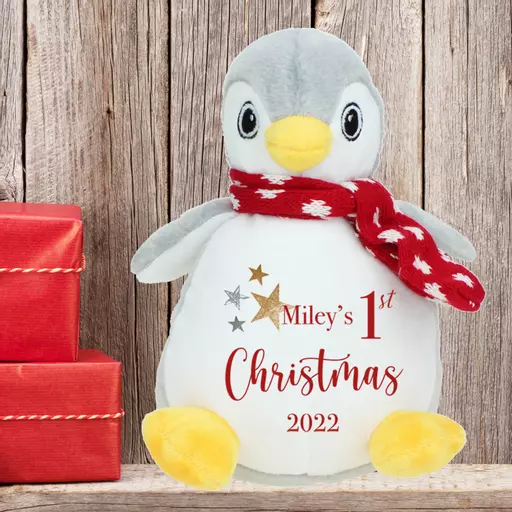 1st Christmas Penguin Plush Soft Toy