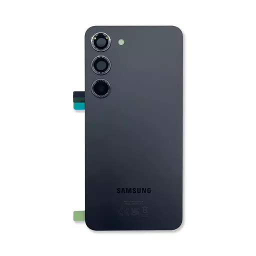 Back Cover w/ Camera Lens (Service Pack) (Phantom Black) - For Galaxy S23 (S911)