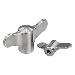K0273 - Wing Knobs In Stainless Steel Female Thread Size M4-M10