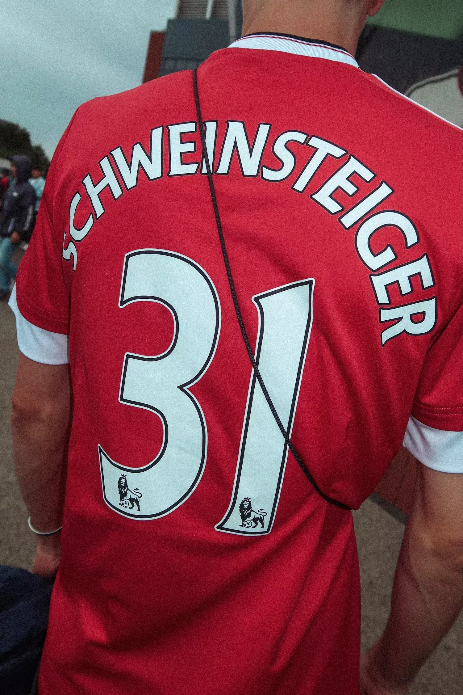 Back of a Manchester United Schweinsteiger shirt number 31