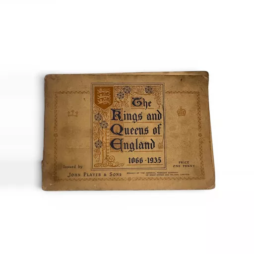 The Kings and Queens of England 1066–1935 cigarette card album (copy)