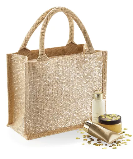 Shimmer Jute Mini Gift Bag
