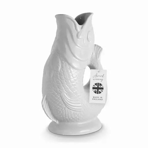 The Wade Fish Jug in White 0.6 Litre