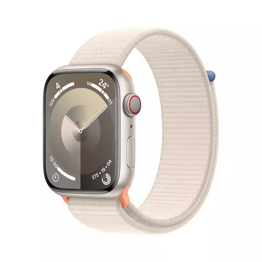 Apple Watch Series 9 OLED 45 mm Digital 396 x 484 pixels Touchscreen 4G Beige Wi-Fi GPS (satellite)