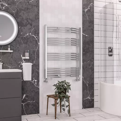 Wendover Curved Multirail 1000 x 750 Chrome