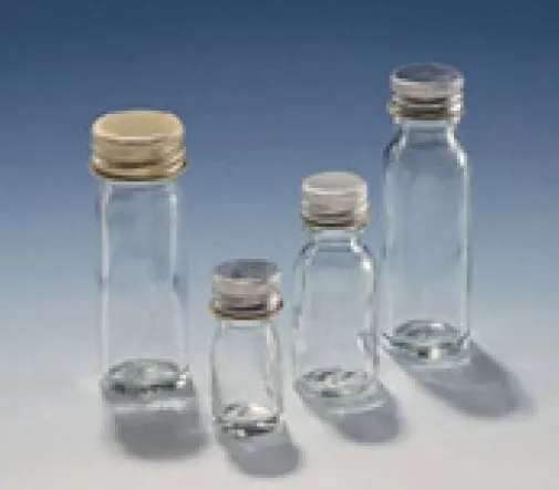Bottles 28ml Clear Glass Universal  Aluminium Cap/Rubber Wad PK 144