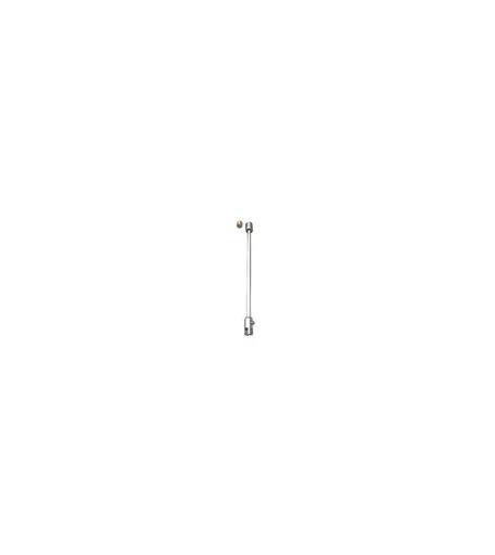 Rod System - Satin Chrome Drop Sign Holder