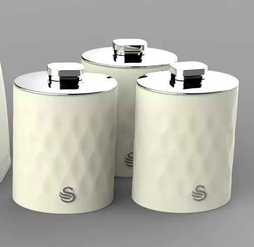 Hexton Set of 3 Canisters