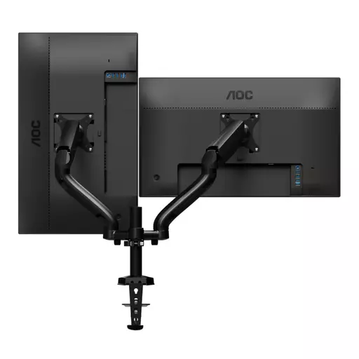 AOC AD110D0 Dual Arm 81.3 cm (32") Black Desk