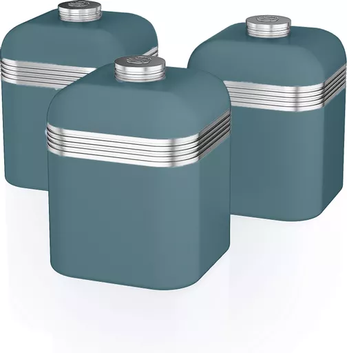 Retro Set of 3 Canisters