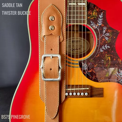 BS79 tan bright twister guitar strap Pinegrove ANNO 162250.jpg