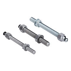 K0669 Spindles For Swivel Feet In Steel & Stainless Steel Size M8-M20