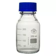 Bottle, Reagent Bottle, Clear, Blue Screw Cap, , Borosilicate Glass 3.3