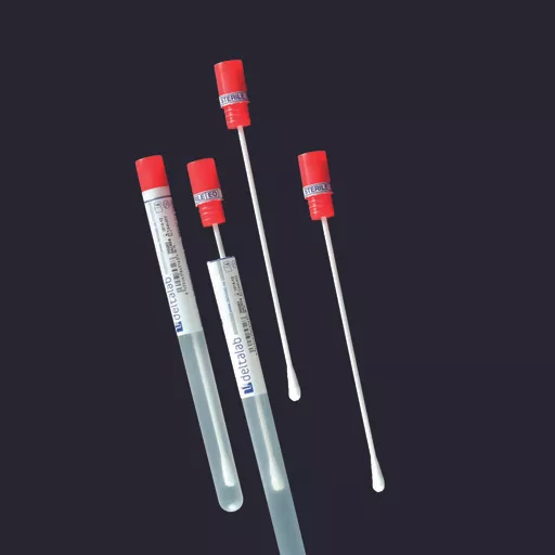 Deltalab Plain sterile swab in tube (PS shaft with cotton tip)