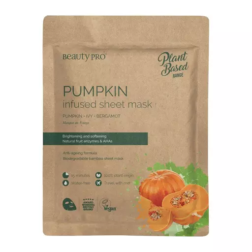 BeautyPro Plant Based PUMPKIN INFUSED Sheet Mask 22ml