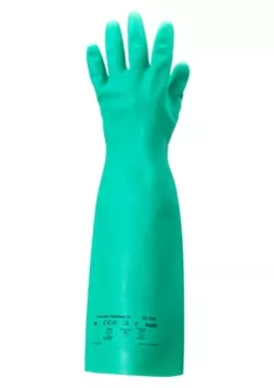 Gloves, Nitrile, 18 in. Solvex 37-185, Size 9