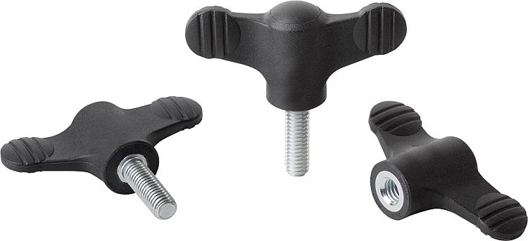K0274 - Antimicrobial Wing Grips Parts In Stainless Steel Size M6