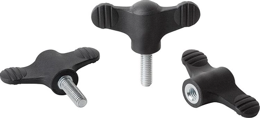 K0274 - Antimicrobial Wing Grips Parts In Stainless Steel Size M6