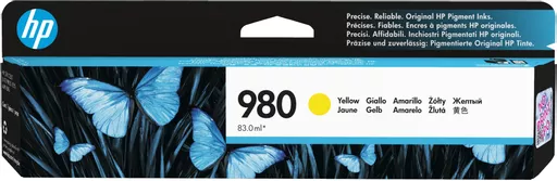 HP D8J09A/980 Ink cartridge yellow, 6.6K pages ISO/IEC 24711 83ml for HP OfficeJet X 555