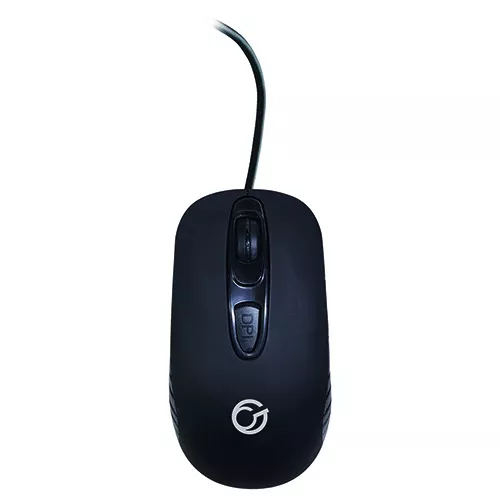 connektgear MO543 USB Full-Size 4 Button Optical Mouse - Black