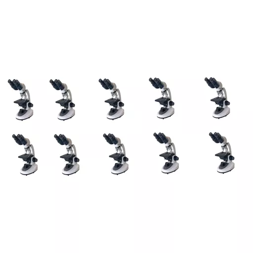 DuraLab DR-420 Advanced Achromatic Binocular Microscope Set Of 10