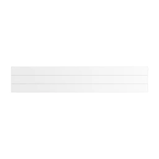Flat Cover Plate with Lines 300 x 1600 Gloss White